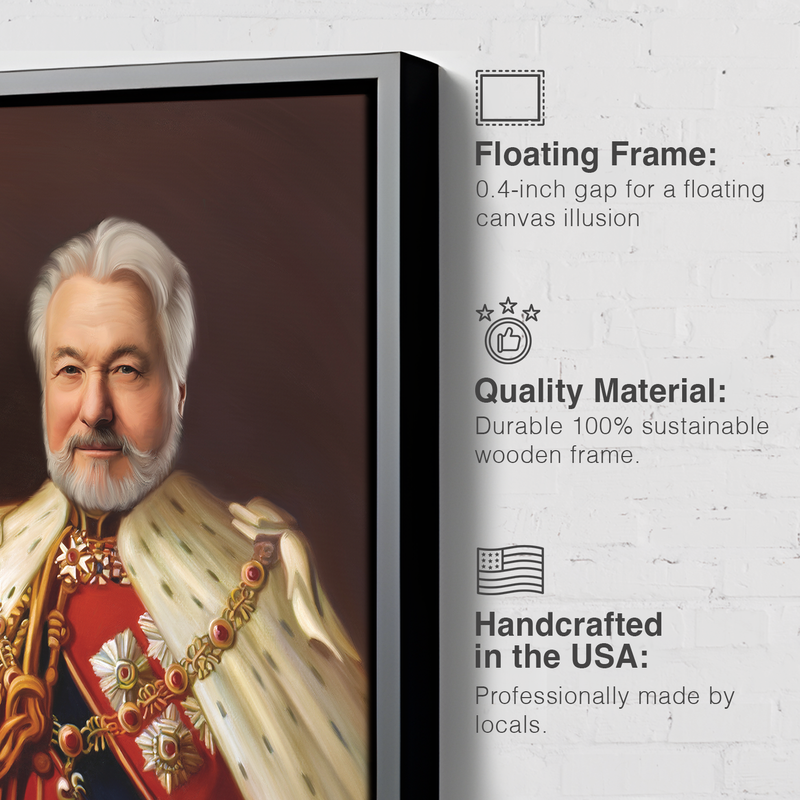 Get your canvas framed for $75
