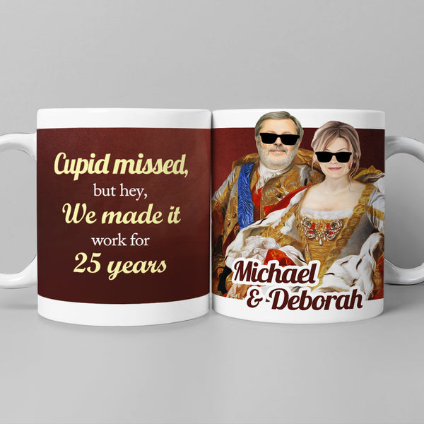 Cupid Missed Royal Couple Mug