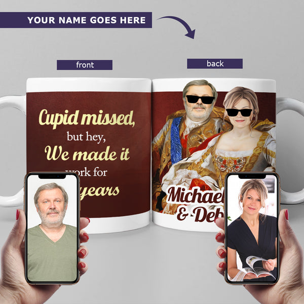 Cupid Missed Royal Couple Mug