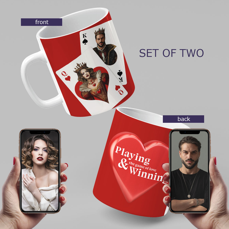 Royal Cards Double-sided Mug (set of two)