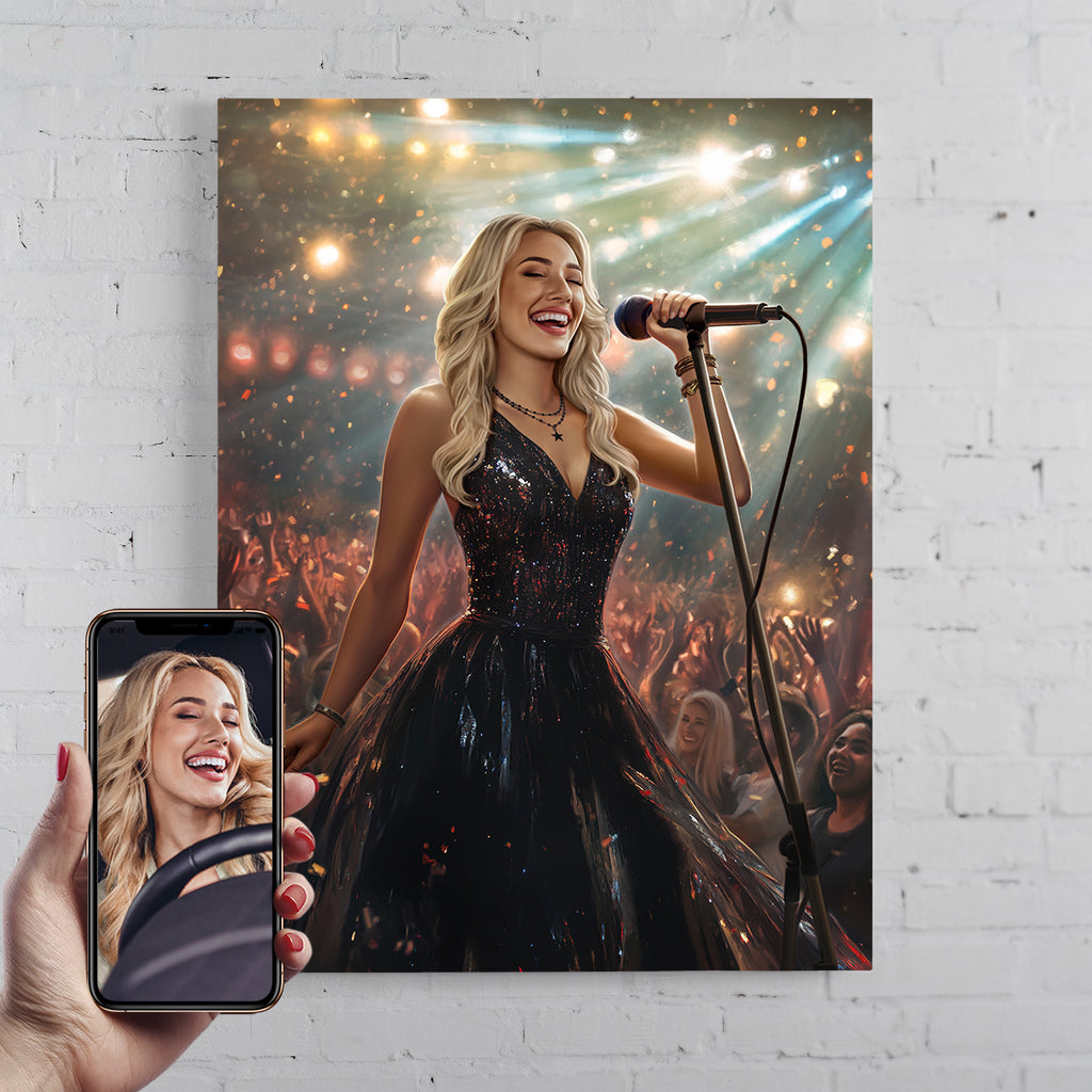 Epic Singer | Custom Royal Portrait | Turn Me Royal