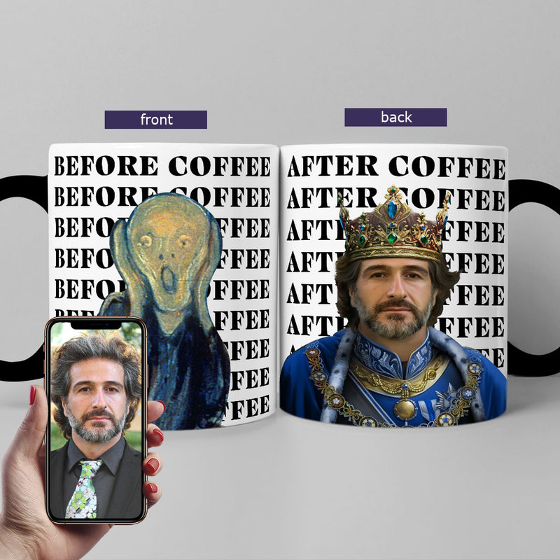 King Before-after Mug