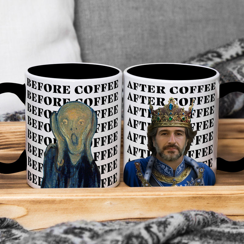 King Before-after Mug