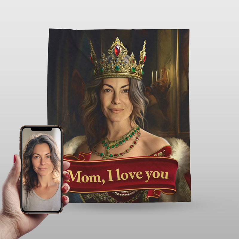 Love Mom Blanket, 50x60 inch