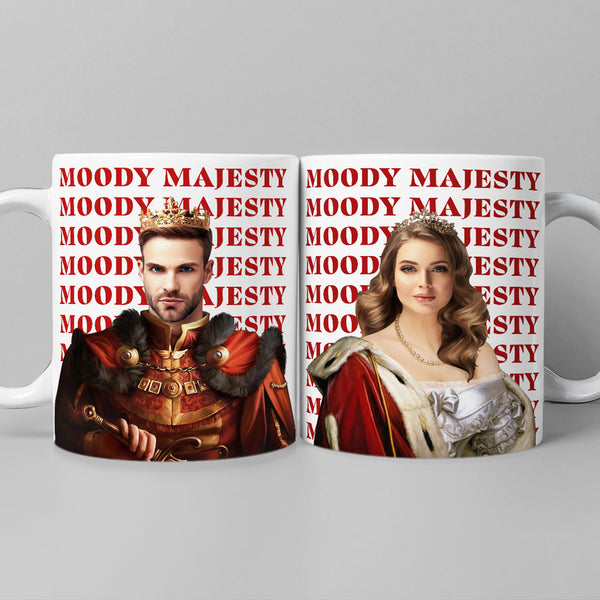 Moody Royal Couple Mug (set of two)