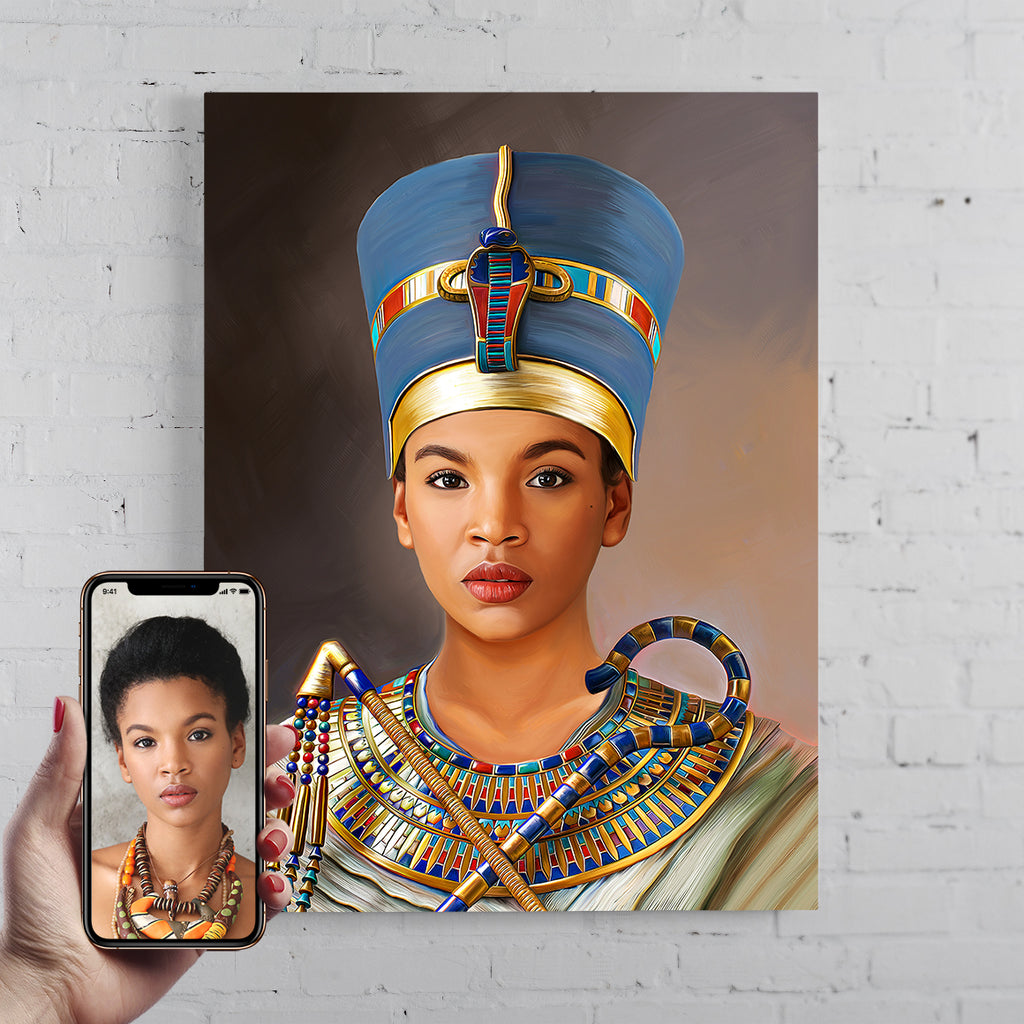 black egyptian queen art