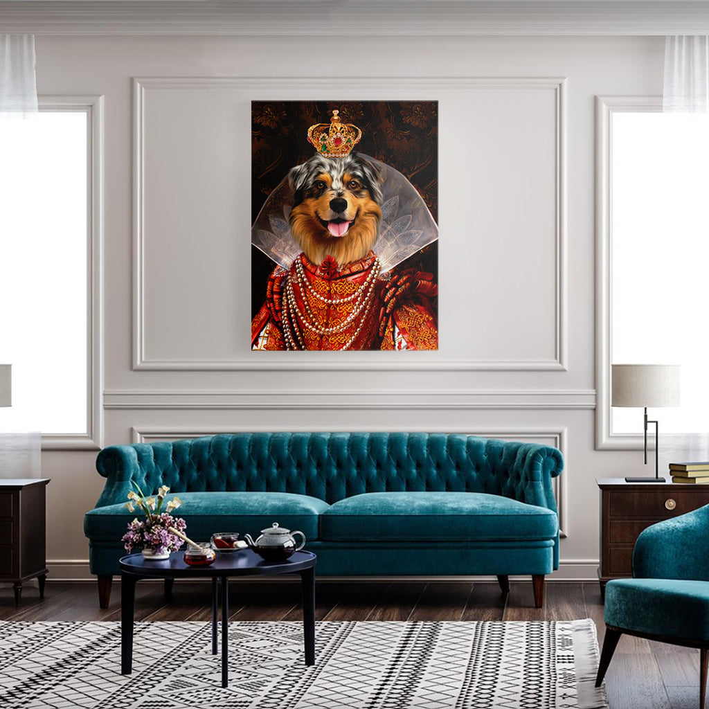 The Queen of Cuddles | Custom Pet Portrait | Turn Me Royal